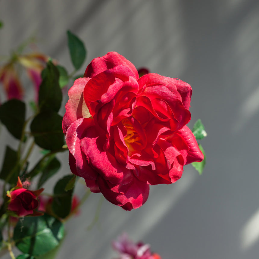 Milan Artificial Red Flowers 